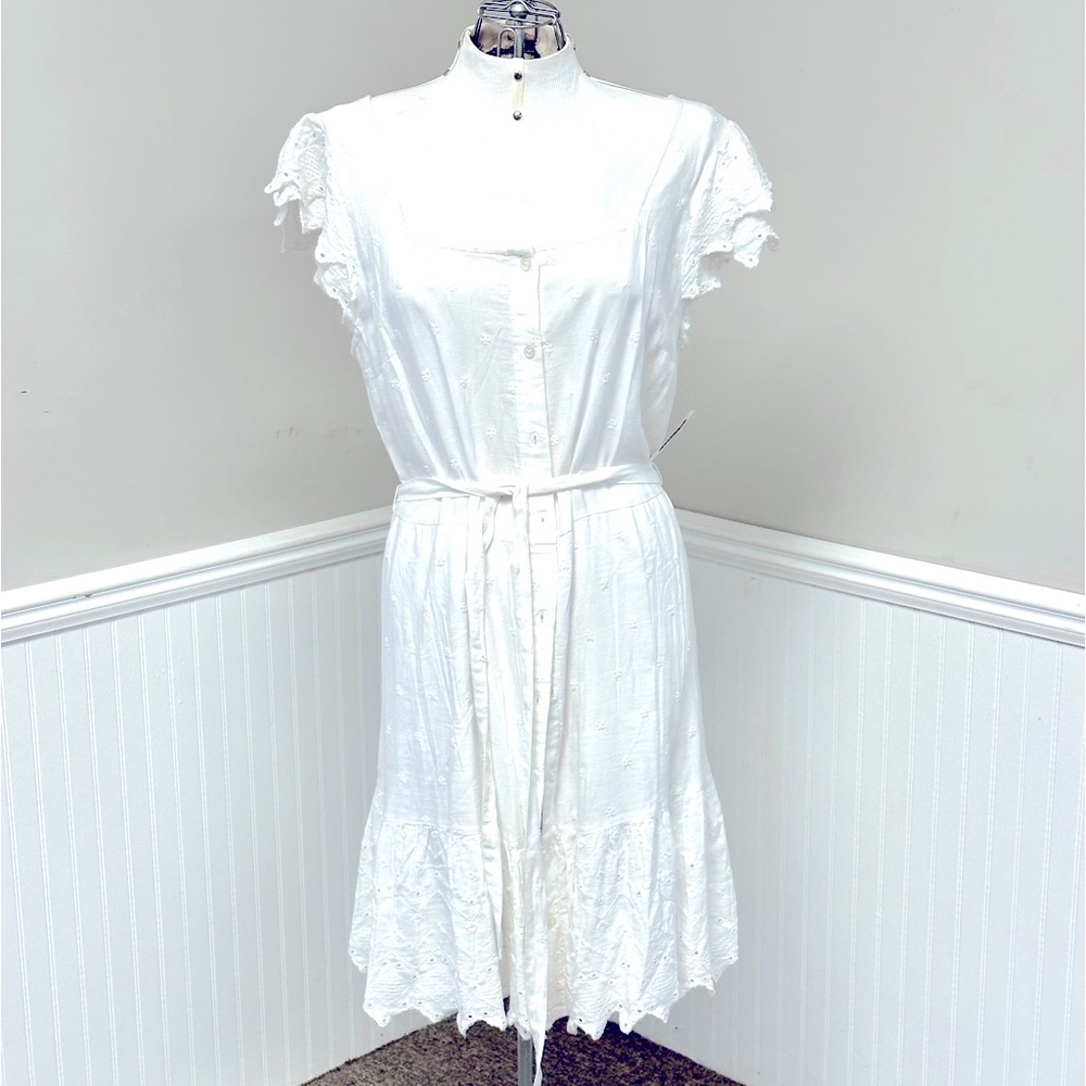 NWT White Eyelet Dress
